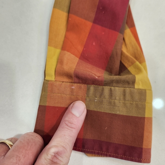 VTG Robert Talbott Shirt Long Sleeve Button Down Multicolor Plaid Mens Size M - Picture 13 of 13